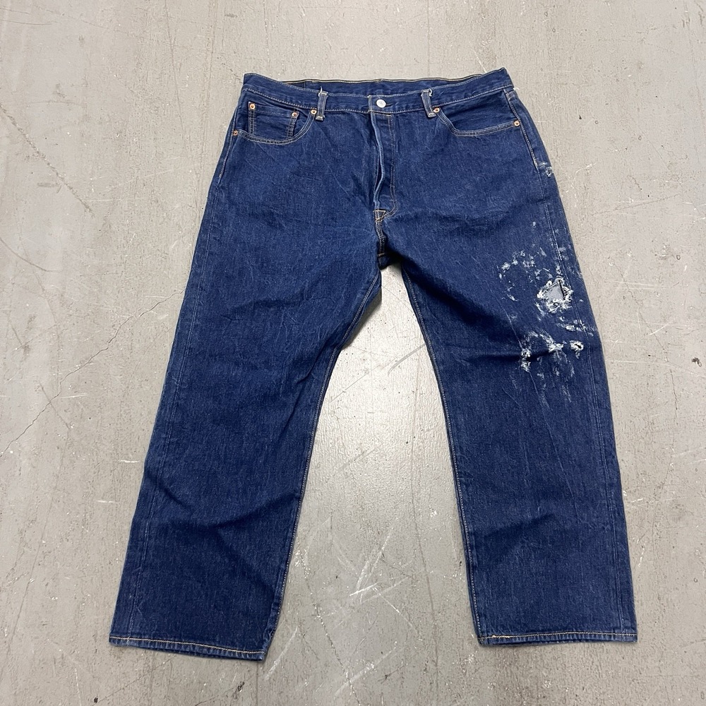 Levi's 501 Men's Jeans Medium Wash Blue Denim Levi Strauss & Co Size 42x30